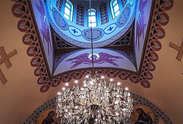Херувимы (в барабане купола). Иконописная мастерская Палехский Образ