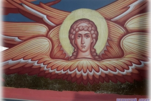 Роспись парусов храма в Дагомысе