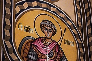 Св. Великомученик Георгий Победоносец. Иконописная мастерская Палехский Образ
